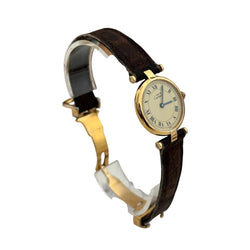 Montre CARTIER "Must ronde" en vermeil et cuir - Castafiore