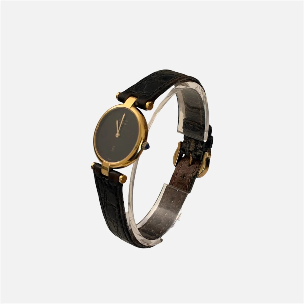 Montre CARTIER "Must Vendôme" en vermeil et cuir - Castafiore