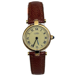 Watch CARTIER Must Vendôme Vermeil in ruddy and quartz