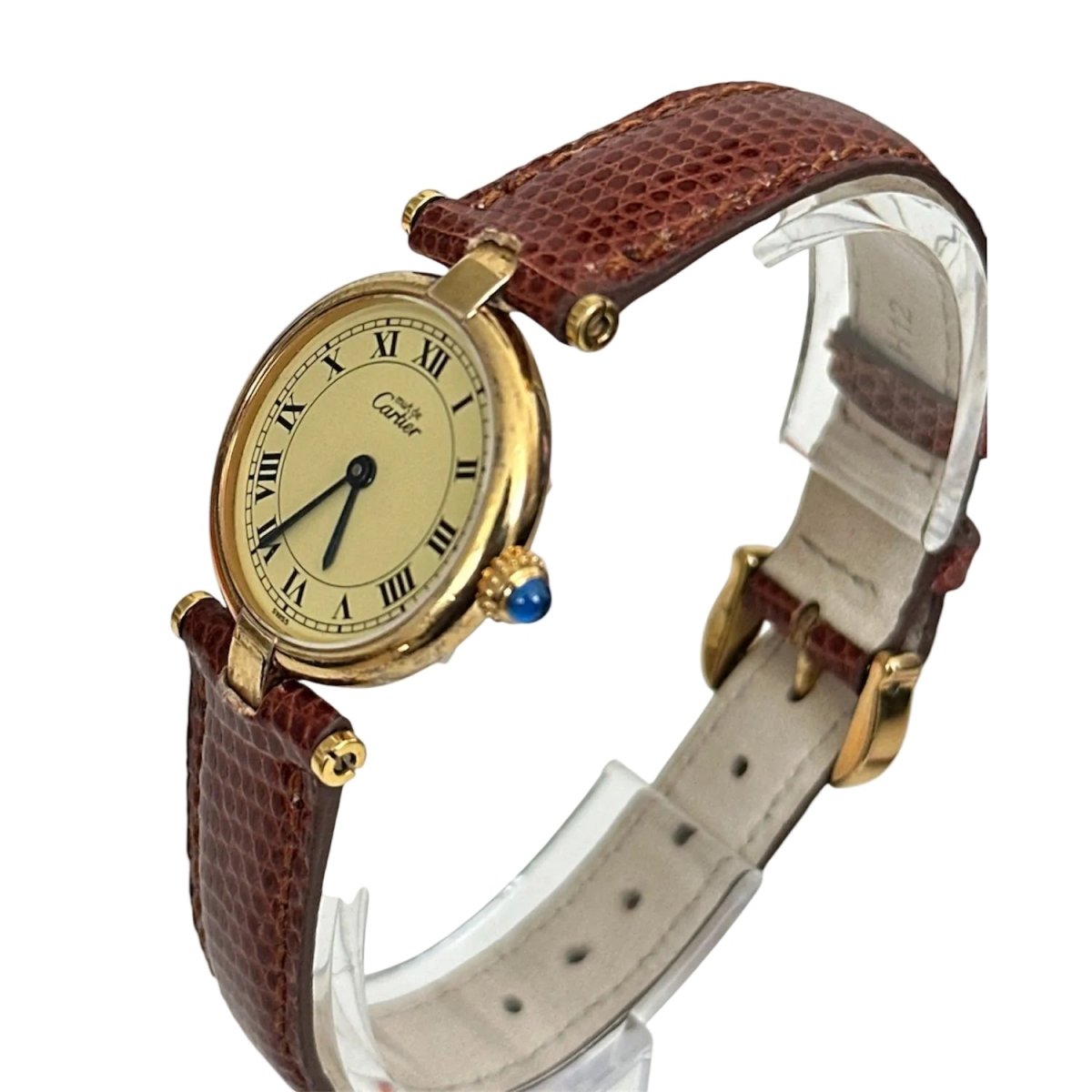 Watch CARTIER Must Vendôme Vermeil in ruddy and quartz