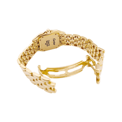 Montre CARTIER "Panthère" en or jaune, acier et diamants - Castafiore