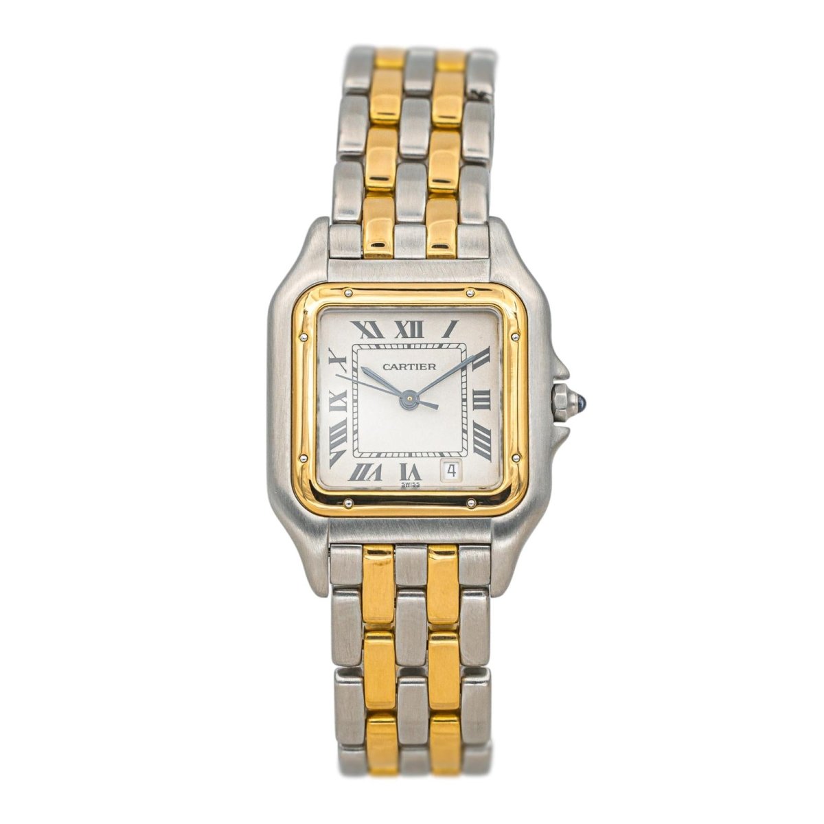 Montre CARTIER "Panthère" en or jaune, acier et quartz - Castafiore