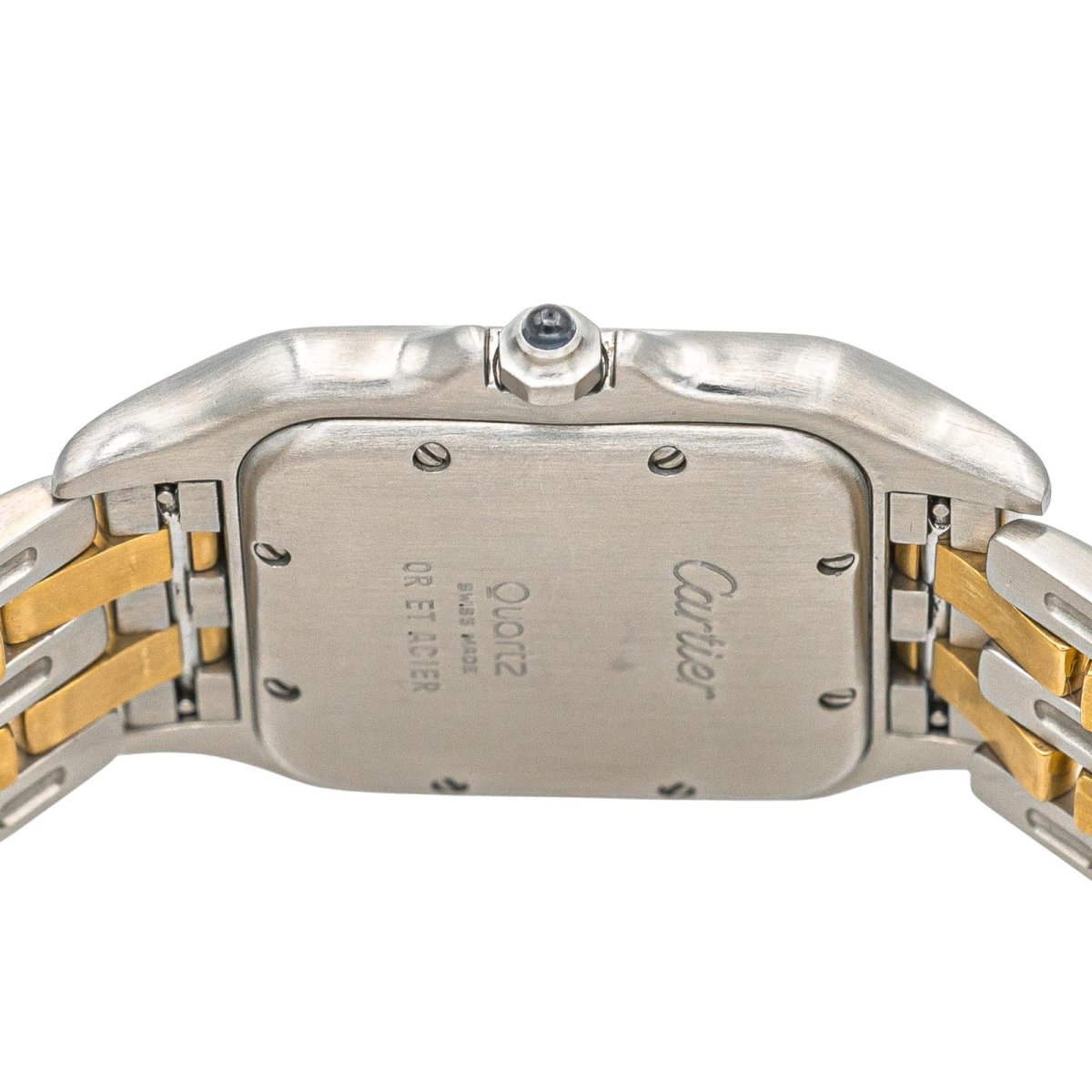 Montre CARTIER "Panthère" en or jaune, acier et quartz - Castafiore