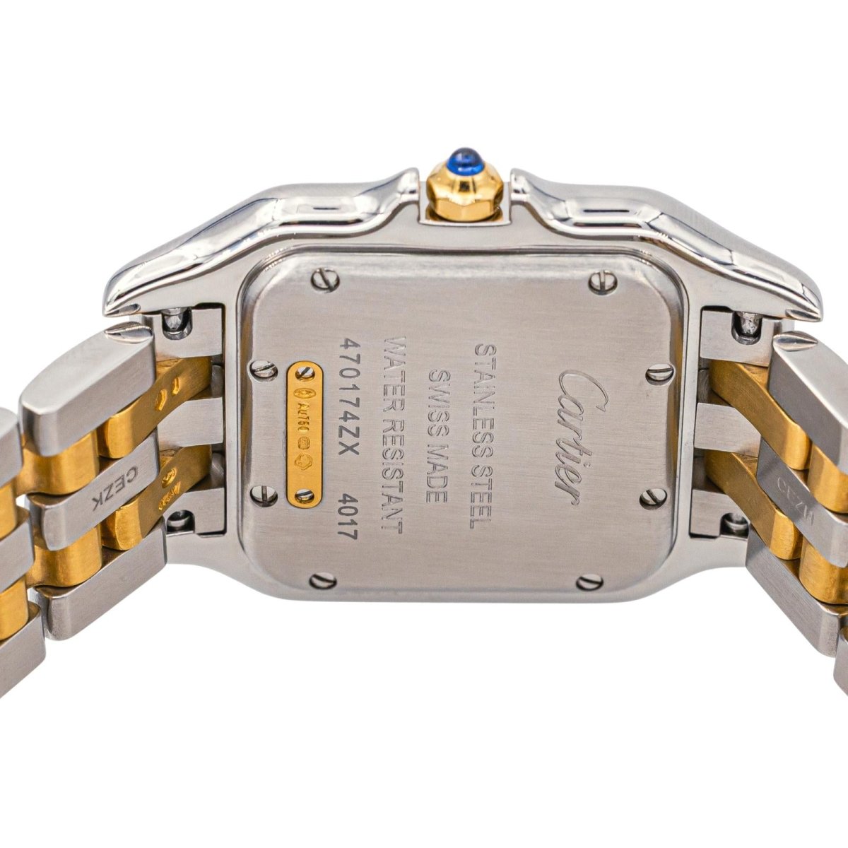 Montre CARTIER "Panthère" en or jaune, acier et quartz - Castafiore