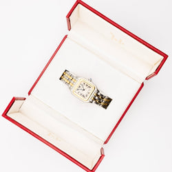 Montre CARTIER "Panthère" en or jaune, acier et quartz - Castafiore