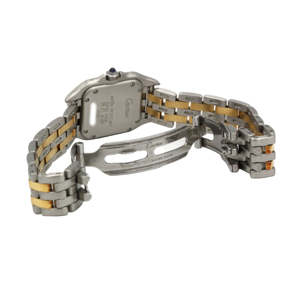 Montre CARTIER "Panthère" en or jaune, acier et quartz - Castafiore