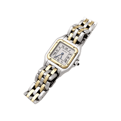 Watch Cartier, "Panthère", steel and yellow gold.
