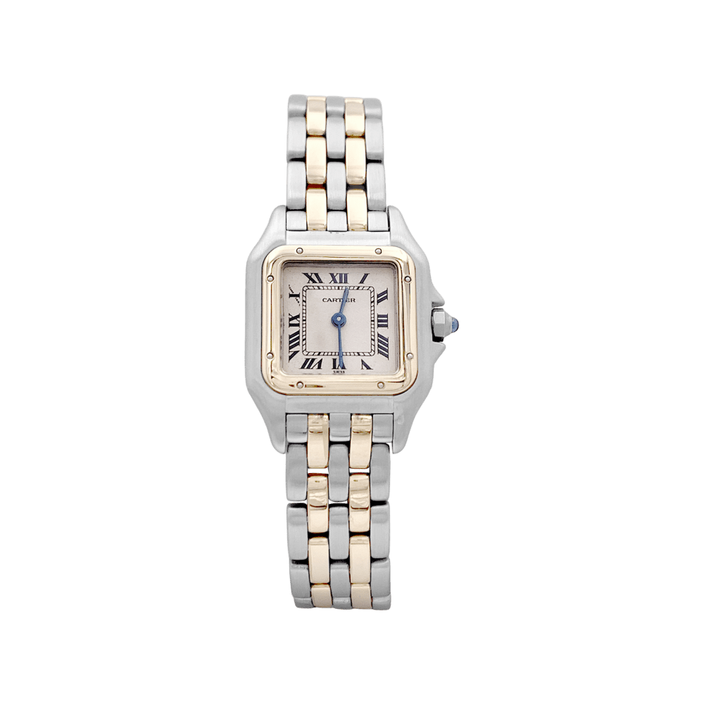 Montre CARTIER "Panthère" en or jaune et acier - Castafiore
