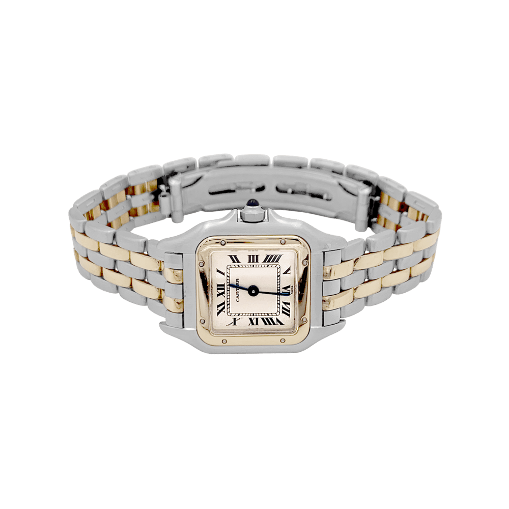 Montre CARTIER "Panthère" en or jaune et acier - Castafiore