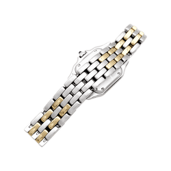 Watch Cartier, "Panthère", steel and yellow gold.
