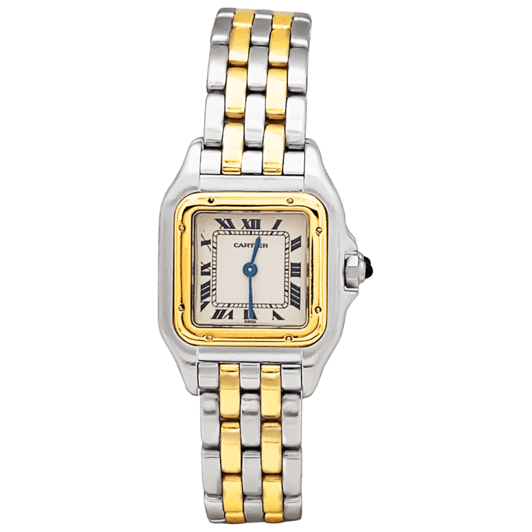 Watch Cartier, "Panthère", steel and yellow gold.