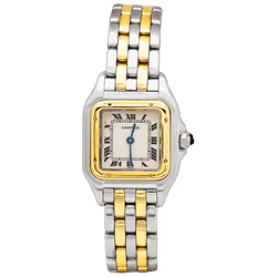 Watch Cartier, "Panthère", steel and yellow gold.