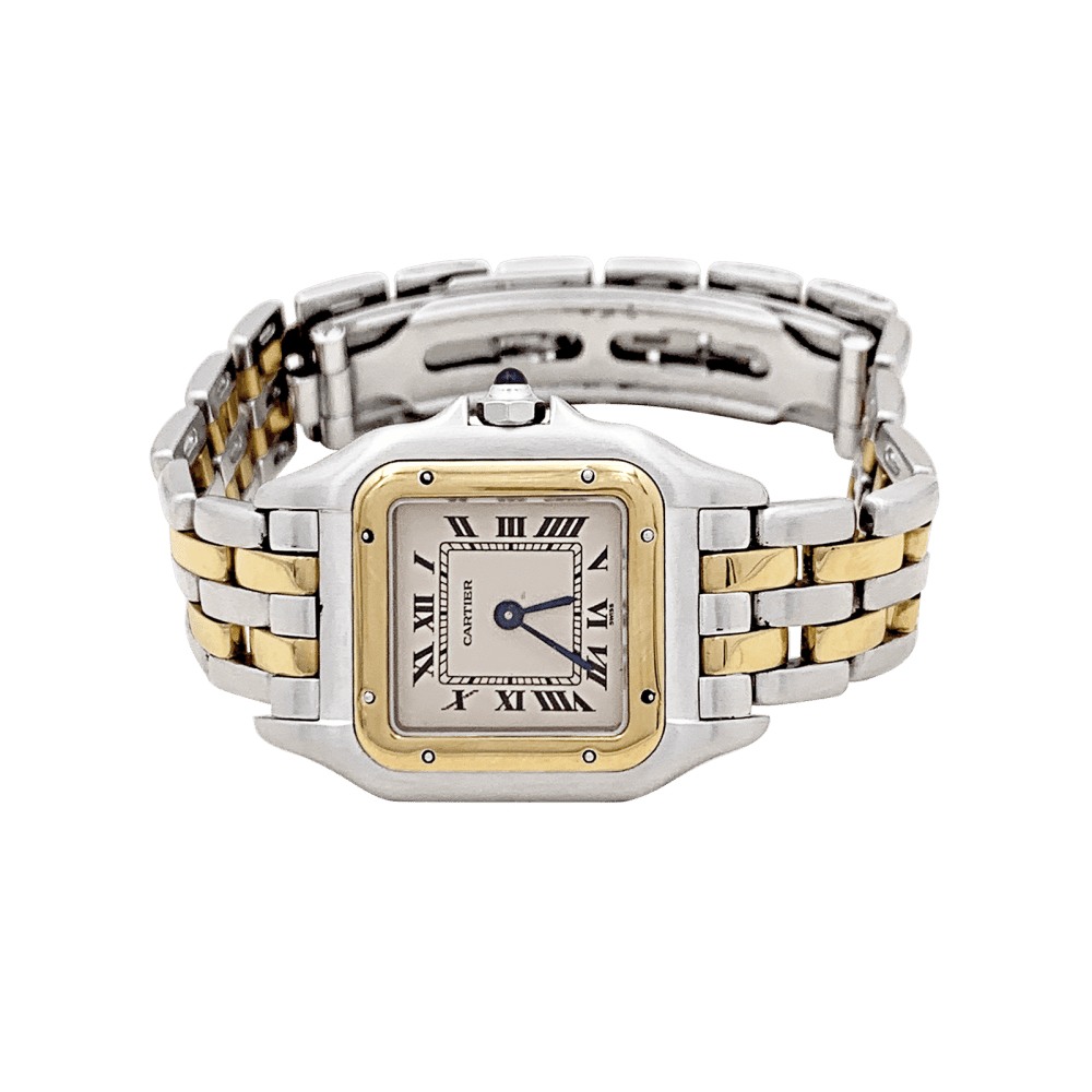 Watch Cartier, "Panthère", steel and yellow gold.