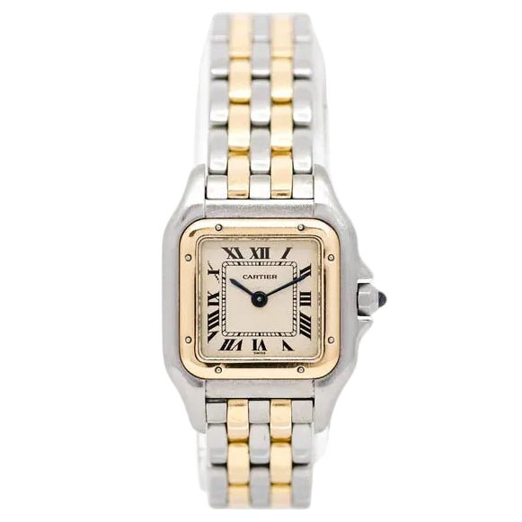Montre CARTIER "Panthère" en or jaune et acier - Castafiore