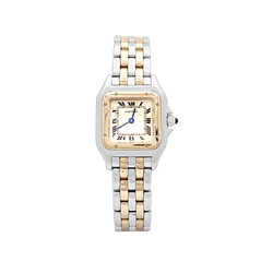 Montre CARTIER "Panthère" en or jaune et acier - Castafiore
