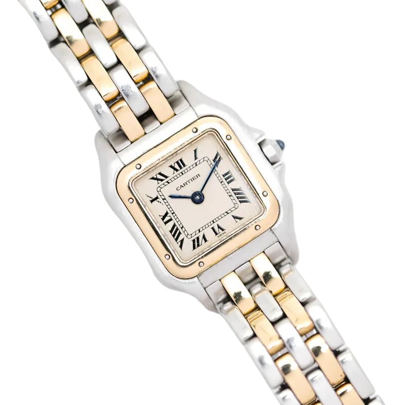 Montre CARTIER "Panthère" en or jaune et acier - Castafiore