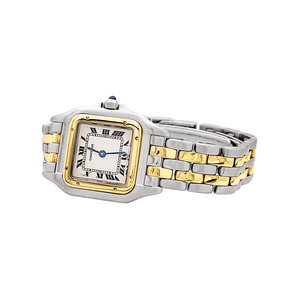 Watch Cartier, "Panthère", steel and yellow gold.