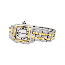 Watch Cartier, "Panthère", steel and yellow gold.