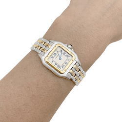 Montre CARTIER "Panthère" en or jaune et acier - Castafiore