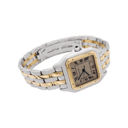 Montre CARTIER "Panthère" en or jaune et acier - Castafiore