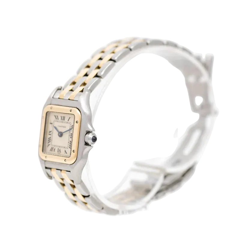 Montre CARTIER "Panthère" en or jaune et acier - Castafiore