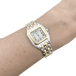 Watch Cartier, "Panthère", steel and yellow gold.