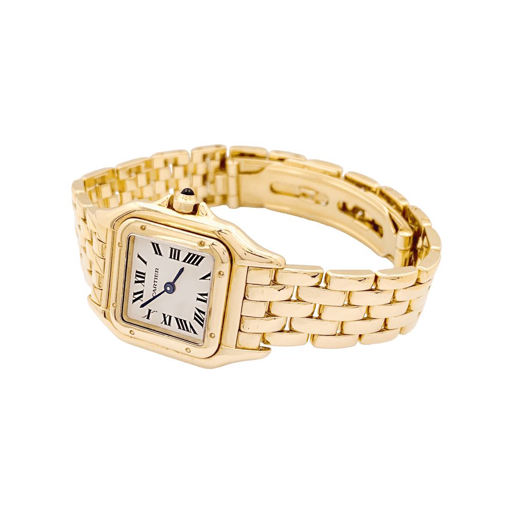 Montre CARTIER "Panthère" en or jaune et acier - Castafiore