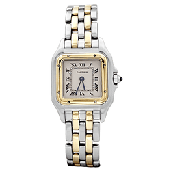 Watch Cartier, "Panthère", steel and yellow gold.