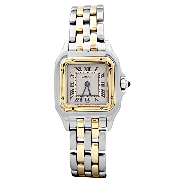 Watch Cartier, "Panthère", steel and yellow gold.