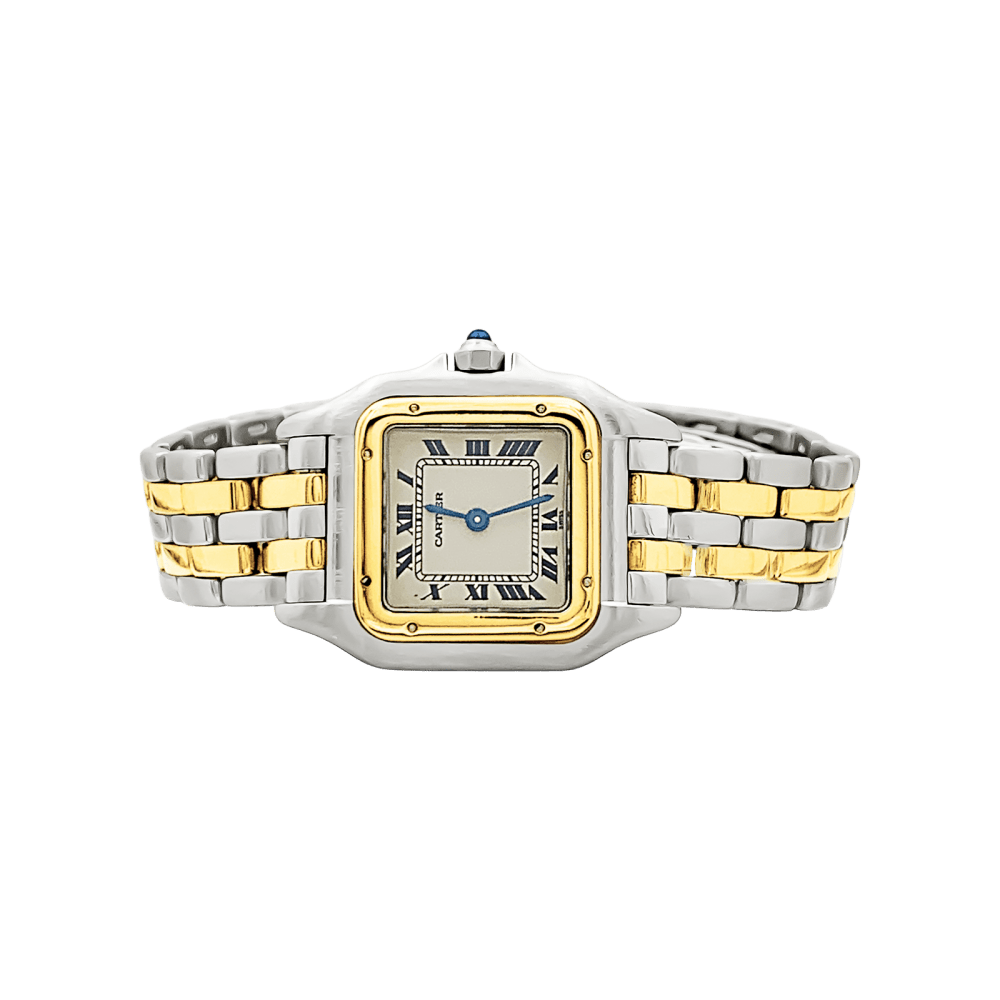 Watch Cartier, "Panthère", steel and yellow gold.