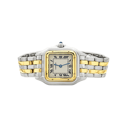 Watch Cartier, "Panthère", steel and yellow gold.