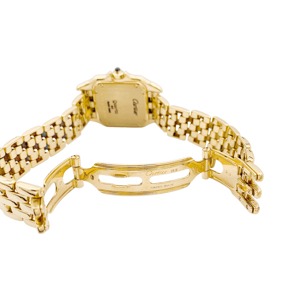 Montre Cartier "Panthère" or jaune. - Castafiore