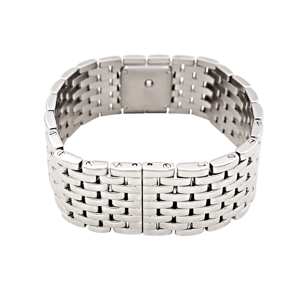 Montre CARTIER "Panthère Ruban" en acier et nacre - Castafiore