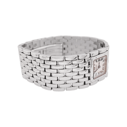 Montre CARTIER "Panthère ruban" en acier et nacre - Castafiore