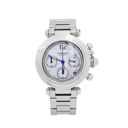 Montre Cartier "Pasha" acier. - Castafiore
