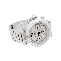 Montre Cartier "Pasha" acier. - Castafiore