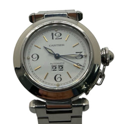 Montre CARTIER "Pasha C" en acier et saphir - Castafiore