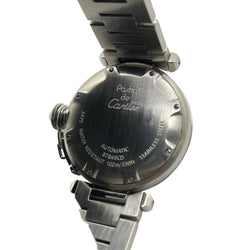 Montre CARTIER "Pasha C" en acier et saphir - Castafiore