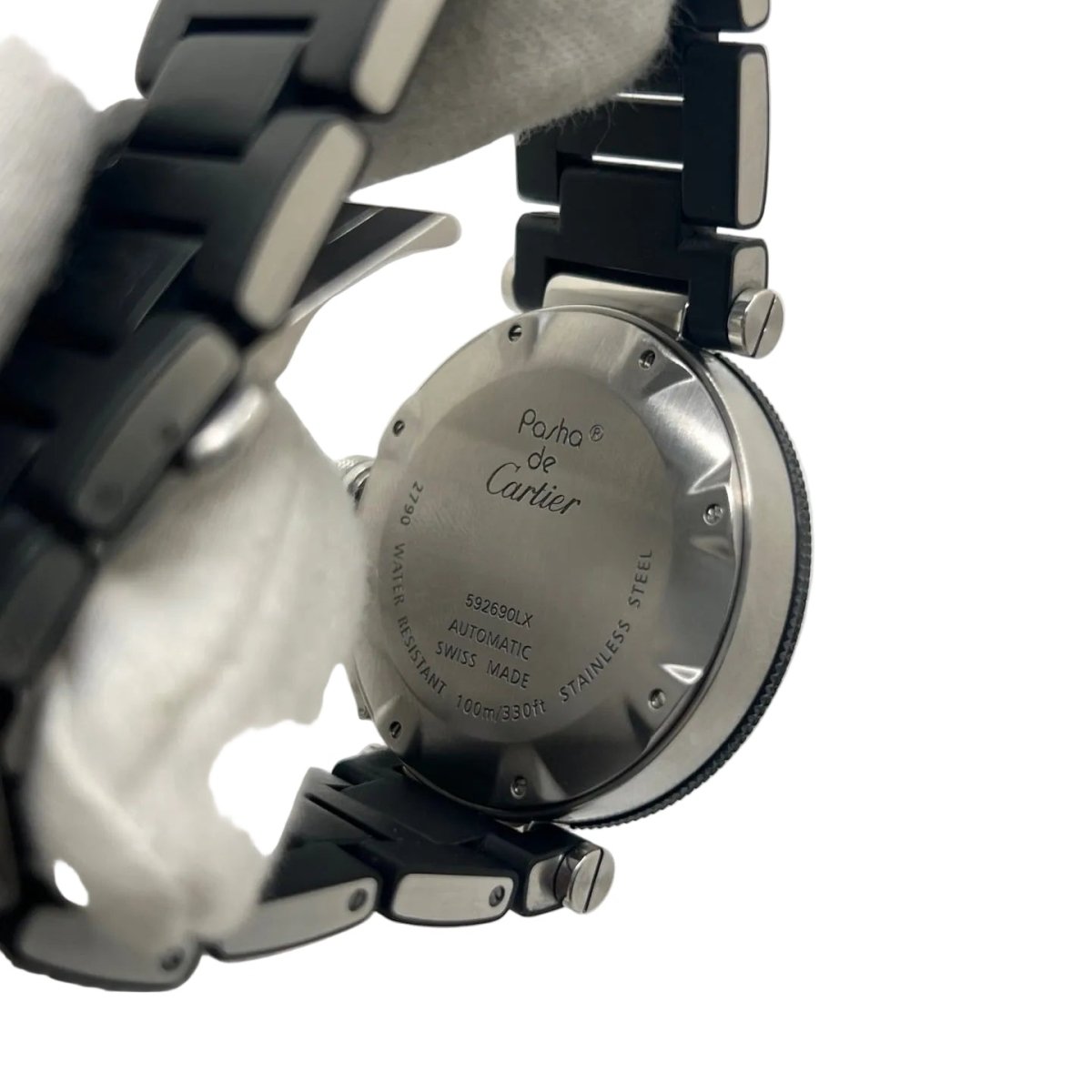 Montre CARTIER "Pasha" en acier - Castafiore