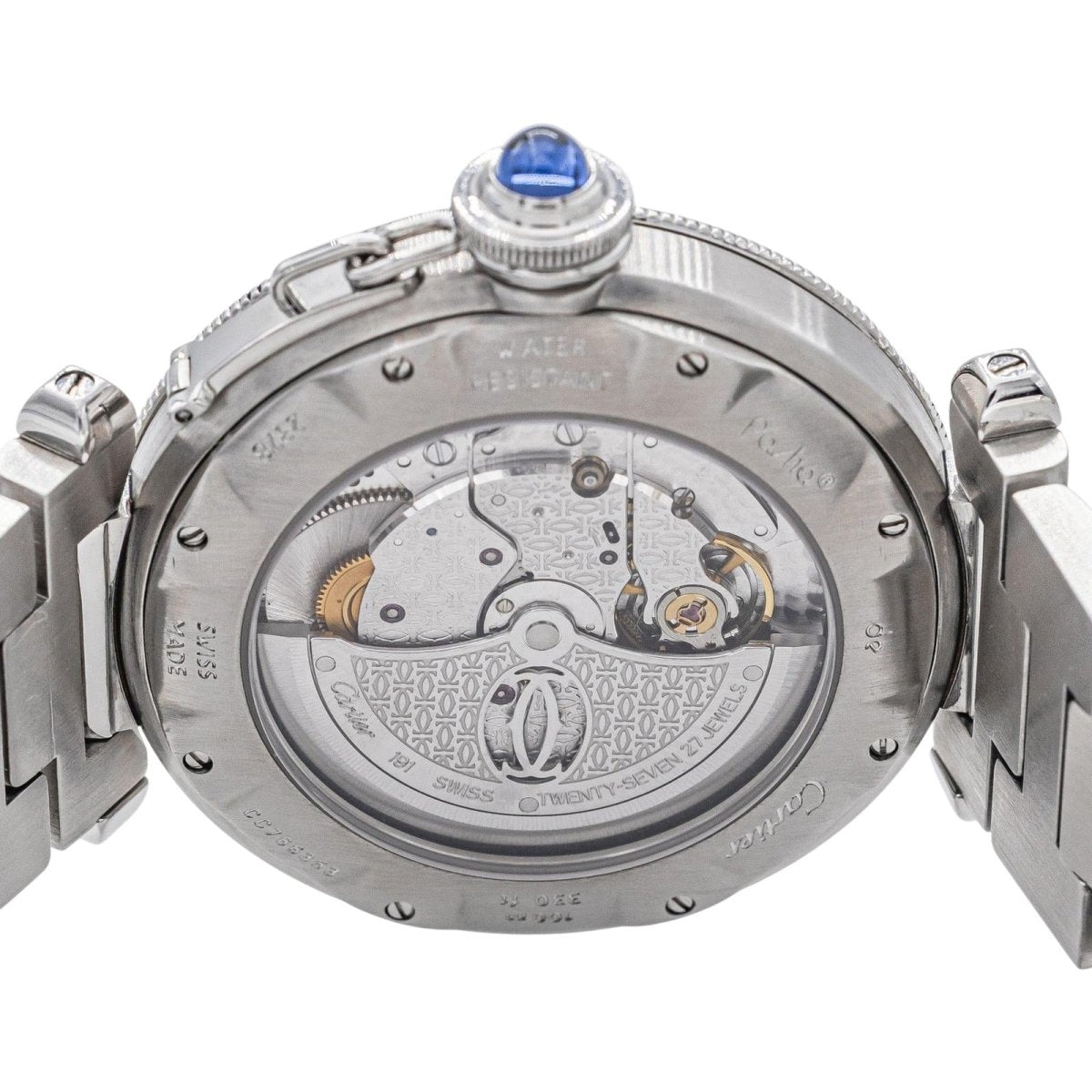 Montre CARTIER "Pasha" en acier - Castafiore