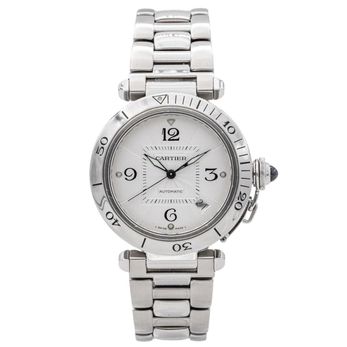 Montre CARTIER "Pasha" en acier - Castafiore