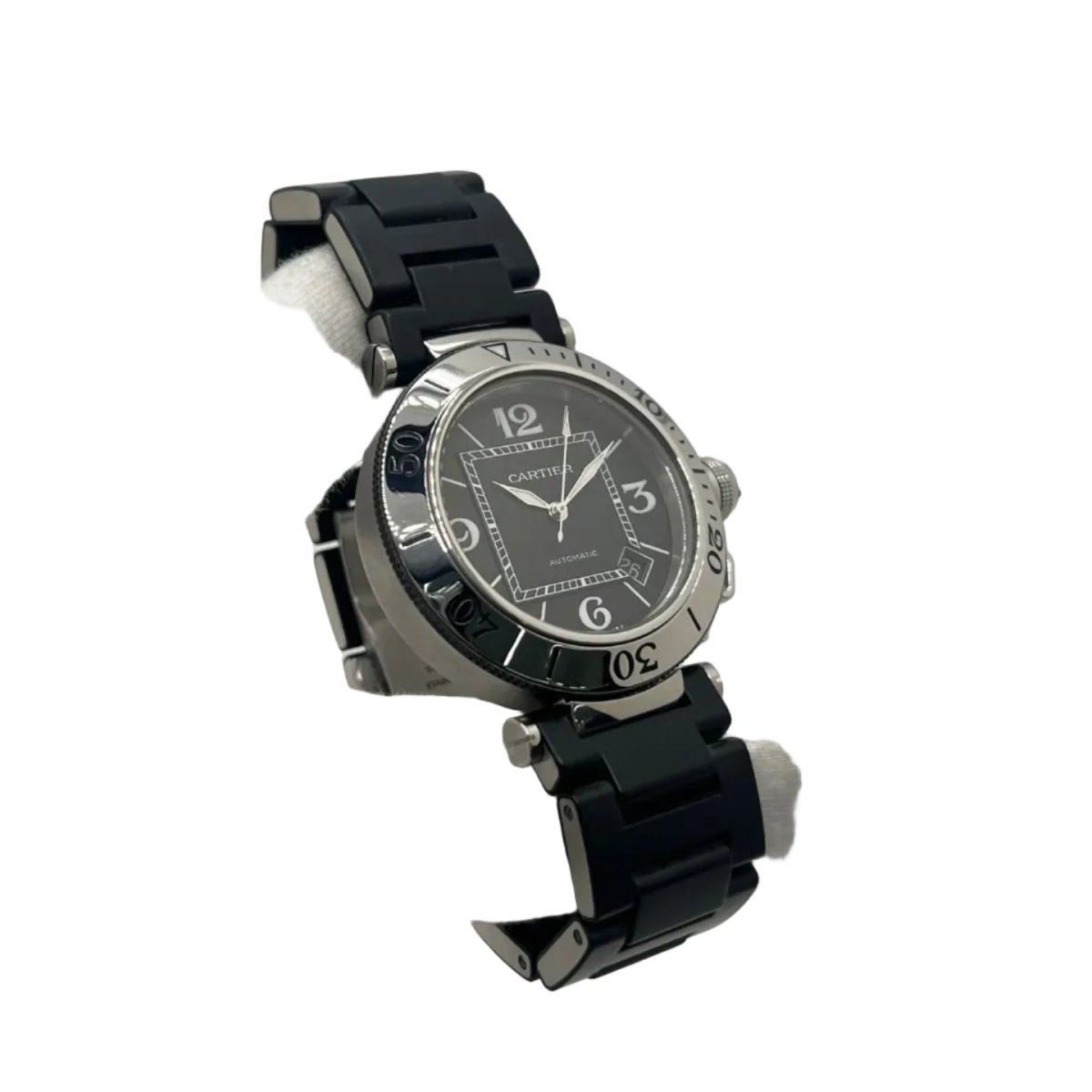 Montre CARTIER "Pasha" en acier - Castafiore