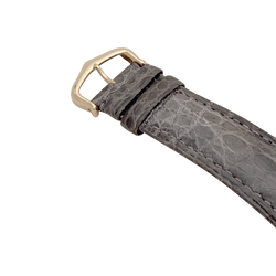 Montre CARTIER "Pasha" en or jaune, cuir. - Castafiore