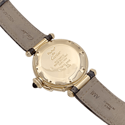 Montre CARTIER "Pasha" en or jaune, cuir. - Castafiore