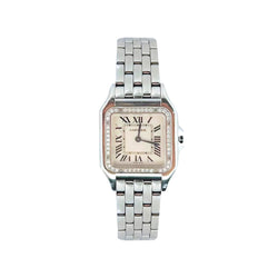 Montre CARTIER Quartz "Panthère" en acier et diamants - Castafiore