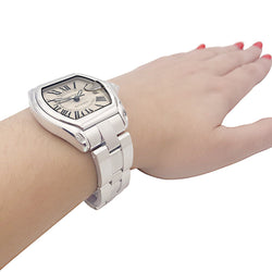 Montre Cartier, "Roadster" en acier - Castafiore