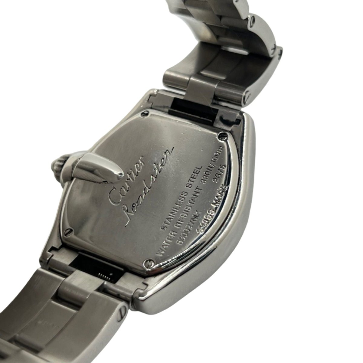 Montre CARTIER "Roadster" en acier, saphir et quartz - Castafiore