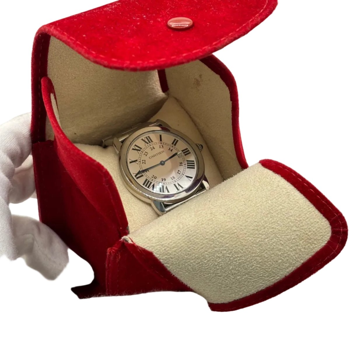 Montre CARTIER "Ronde Solo" en acier - Castafiore