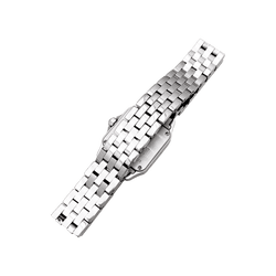 Watch Cartier, "Santos Demoiselle" in steel.