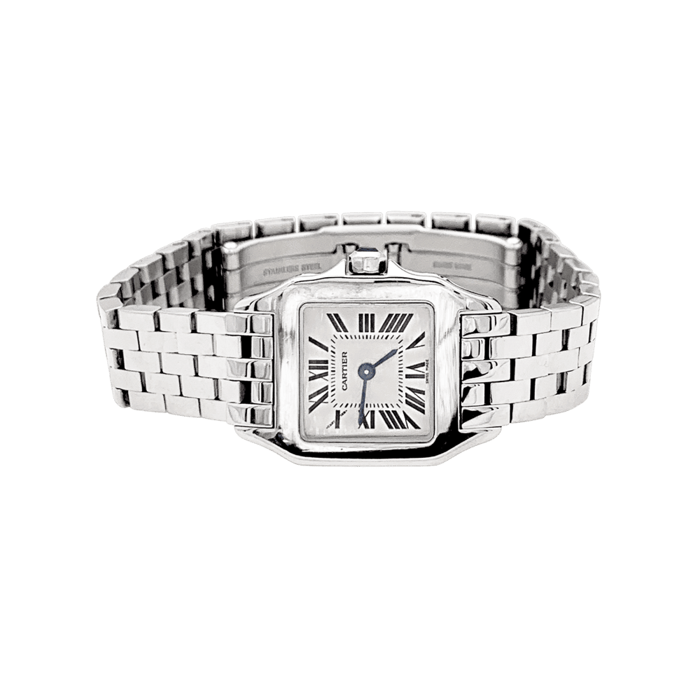 Watch Cartier, "Santos Demoiselle" in steel.